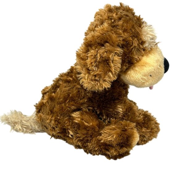Floppy-Eared Brown Plush Dog Toy Tongue Out Chelsea Teddy Bear 10 Inch READ - Picture 3 of 11